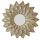  FIORI Runder Spiegel, dekorativ, Glamour, Metallarbeiten, Gold, 95 cm