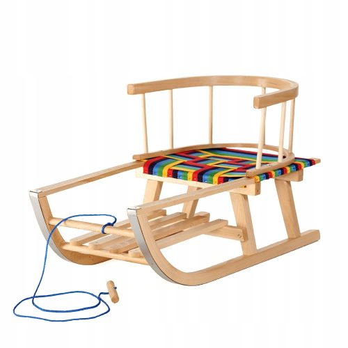  Traditioneller Holzschlitten PRIMEGARDEN Pinno
