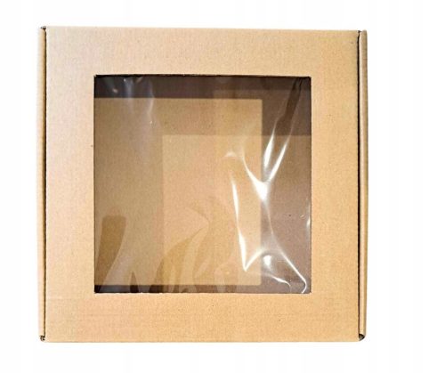  Karton mit Fenster 20x20x5 zum Verpacken von Geschenken in verschiedenen Formen