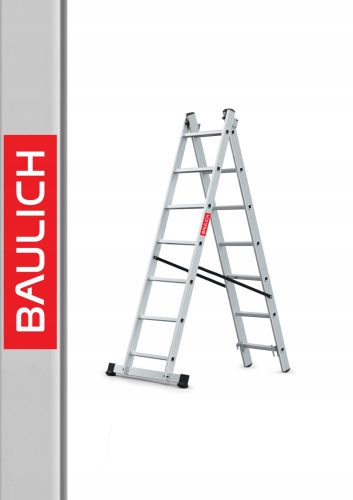 Baulich Leiter 3,96 m Aluminium 2 x 7 bis 150 kg