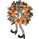  KI Store Halloween-Kranz mit Lichtern und Timer für die Haustür