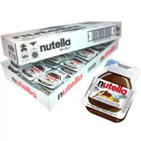   Nutella Hazelnuss-Kakao-Aufstrich 15g x 60, ideal für das Frühstück im Büro