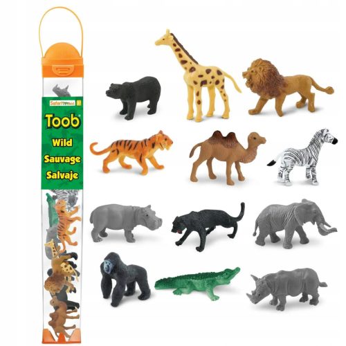  Safari Ltd 695004 Wildtiere 12 Stück in einer Tube