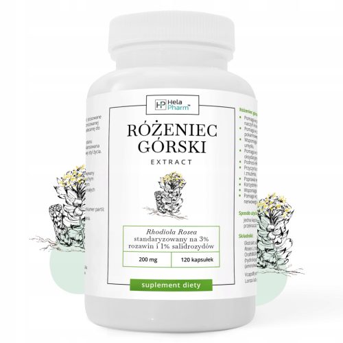 Rhodiola Rosea Extrakt 200mg - Adaptogen zur Steigerung der Widerstandsfähigkeit (120 Kapseln)