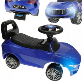    Rutschauto zum Aufsitzen mit Ton und Licht, blau, als GESCHENK für Kinder