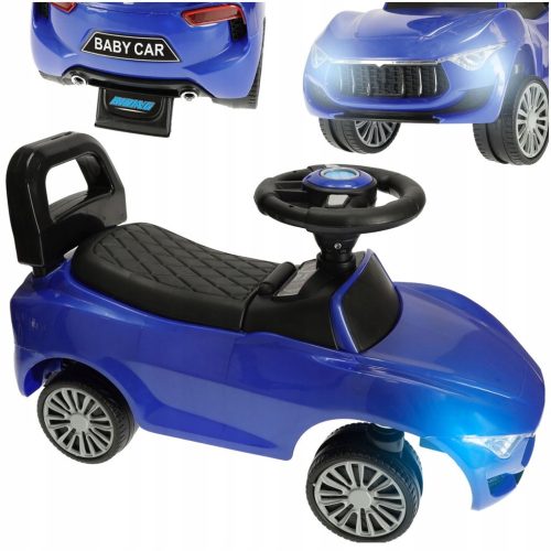  Rutschauto zum Aufsitzen mit Ton und Licht, blau, als GESCHENK für Kinder