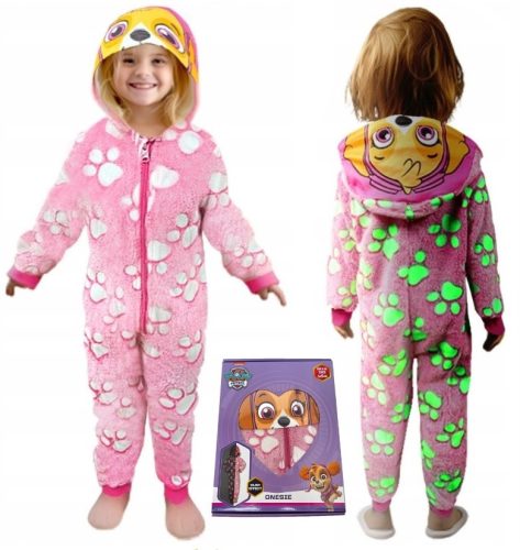  KIGURUMI-PYJAMA-EINHEIT-ANZUG LEUCHTENDES NEON PAW PATROL SKYE 110/116