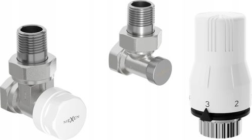  MEXEN G02 THERMOSTAT-SET, ECKIG, NICKEL