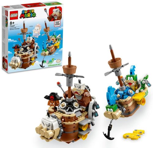 LEGO Super Mario 71427 Larry und Mortons Luftschiffe – Erweiterungsset + Lego Erwachsene und Kinder 2024 elektronisch