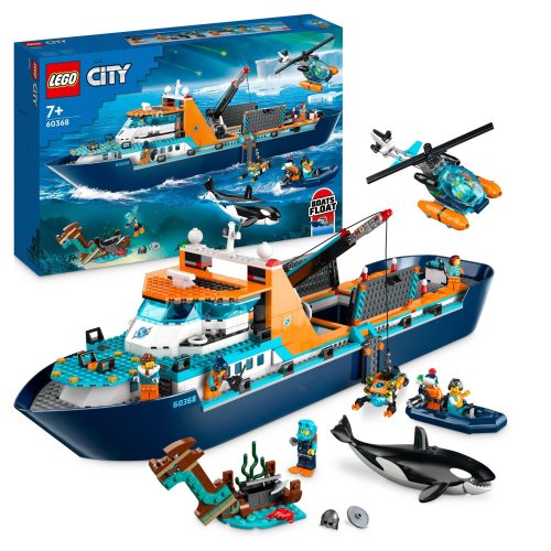  LEGO City 60368 Arktisforscherboot + Lego Erwachsene und Kinder 2024 in elektronischer Form