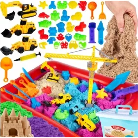 KINETISCHER SAND + FORMEN SCHWIMMBAD-SANDKASTEN 3 kg