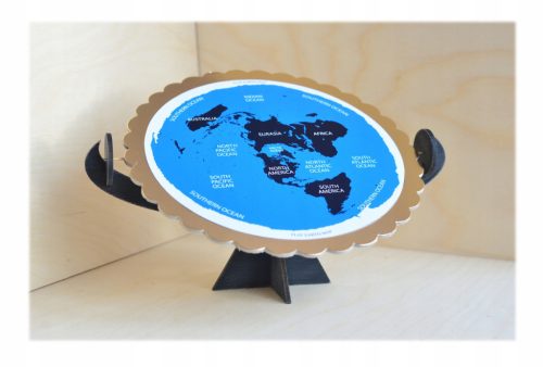  Neuer SCHWARZER Flat Earth Globe für FLAT-EARTHERS gedreht