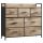  Zanzara-Kommode, rustikales Beige, 98 x 28,5 x 85 cm, matte Beigetöne