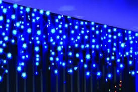  Weihnachtsbaumbeleuchtung Eiszapfen 200 LED BLAU + FLASH SPARK Eiszapfen 101 - 200 Lichter