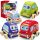  Plüsch-Soft-Cars-Drive-Set mit 4 Fahrzeugen