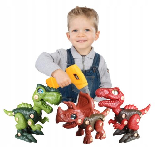  DINOSAURIER-SET FÜR SCHRAUBBOHRMASCHINE 3-tlg