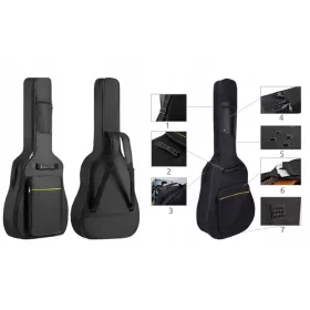   UNIVERSAL-KOFFER FÜR AKUSTISCHE/KLASSISCHE GITARRE, 3-MM-SCHAUMSTOFF + KOSTENLOSE GESCHENKE