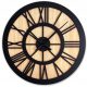 Uhr für zu Hause Janus-Wanduhr, Beige, Schwarz, Brauntöne, Mehrfarbig, 59 cm