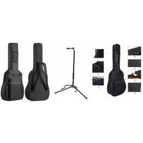    UNIVERSAL-GITARRENKOFFER 3MM SCHAUMSTÄNDER + STÄNDER MIT GABEL + KOSTENLOS