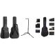  UNIVERSAL-GITARRENKOFFER 3MM SCHAUMSTÄNDER + STÄNDER MIT GABEL + KOSTENLOS