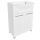 Waschbecken mit Unterschrank 60 cm LANE MARBLE verstellbare Beine 60 cm WEISS Set