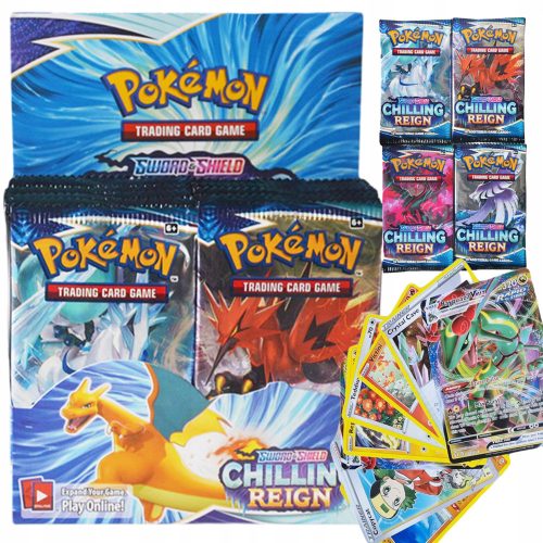  POKéMON CHILLING REIGN SAMMELKARTEN 288 KARTEN BOX 36 KARTENBEUTEL