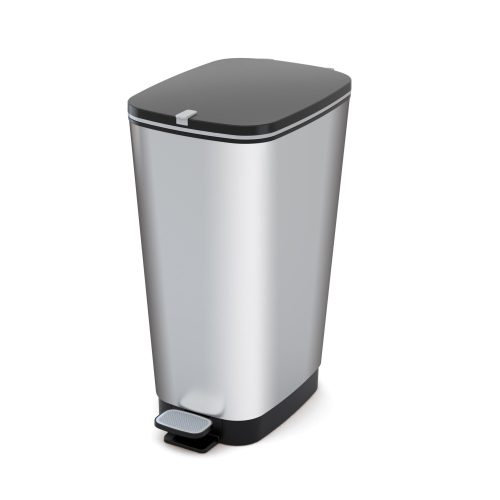 Kis Kunststoff-Abfallbehälter 50l silber