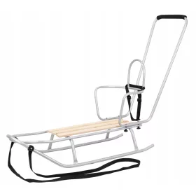    Polnischer Schlitten für Kinder STARKE Rückenlehne BIANCO KUNERT Drücker