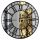 Uhr für zu Hause Galakor Wanduhr Schwarz, Silber, Gold 80cm