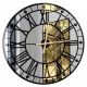 Uhr für zu Hause Galakor Wanduhr Schwarz, Silber, Gold 80cm