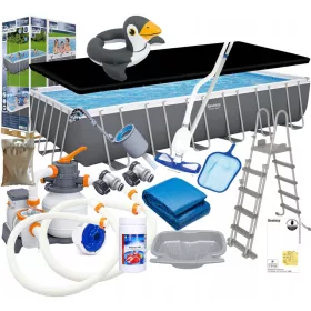 Bestway rechteckiger Rahmenpool 732 x 366 cm