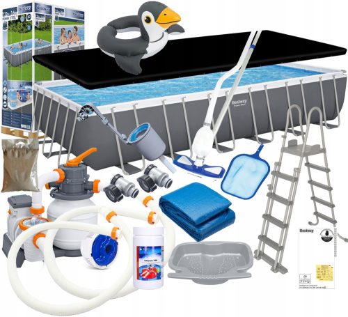 Bestway rechteckiger Rahmenpool 732 x 366 cm