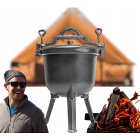    Gesunder, geräumiger 8L Gusseisenkessel für die Familie, groß