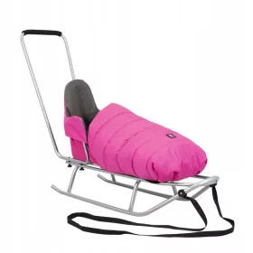    STARKER RODEL für ein Kind mit Rückenlehne und Schlafsack PINK BIANCO KUNERT PUSHER