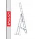 Baulich Leiter 8,1 m Aluminium 3 x 12 bis 150 kg