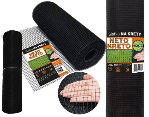 Schattiernetz für Zaun - Maulwurfnetz 1,5X200m Neto Kreto 300M2
