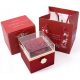EWIGE ROSE IN EINER DREHBAREN BOX, GESCHENKBOX ZUM VALENTINSTAG + HALSKETTE