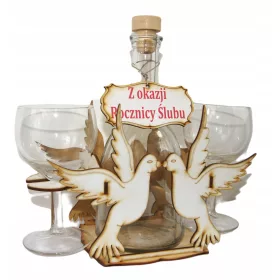  Lustige Geschenkkaraffe zum Hochzeitstag, Tauben