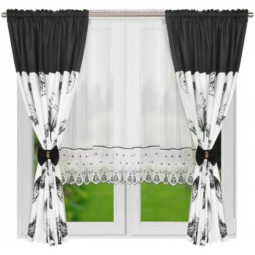  Klassischer Voile-Vorhang 300 cm x 155
