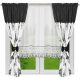  Klassischer Voile-Vorhang 300 cm x 155