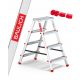 Baulich Leiter 2,81 m Aluminium bis 125 kg
