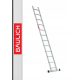 Baulich Leiter 4,24 m Aluminium 1 x 12 bis 150 kg