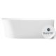 Freistehende Acrylbadewanne Emporia MOLLY S RECHTS, Abfluss in der Mitte, 150 x 78 cm