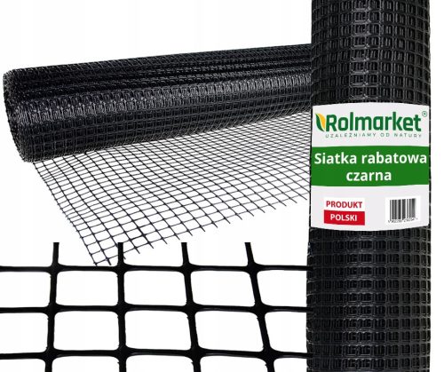 Schattiernetz für Zaun - Wialan PVC-Randnetz, schwarz, 0,8 x 25 m