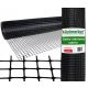 Schattiernetz für Zaun - Wialan PVC-Randnetz, schwarz, 0,8 x 25 m