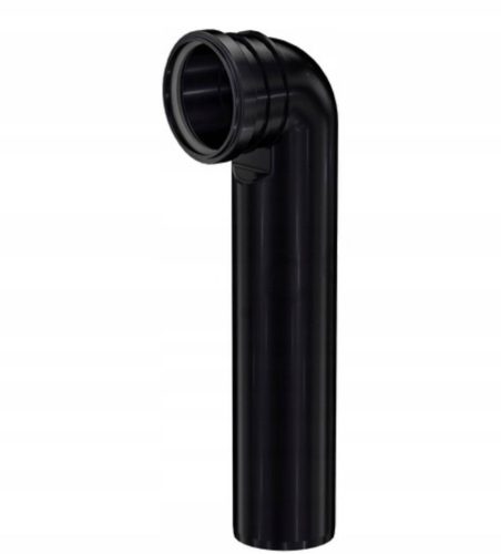 WINKEL L 450 MM AUSLAUFROHR FÜR VERDECKTE RUNDE FI 90 MM