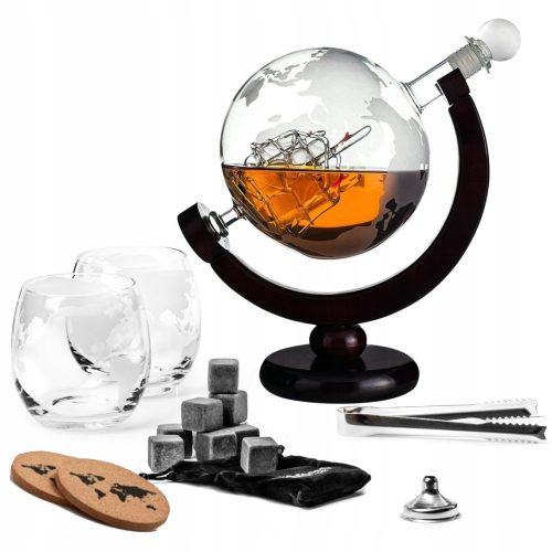 Coole, lustige Gadgets WHISKY SET GLOBUS Geschenk für Papa Opa Ehemann Kerl 18-99 Geburtstag