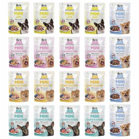    BRIT CARE MINI Nassfutter für Hunde, Geschmacksmischung, 20 x 85 g