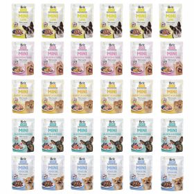    BRIT CARE MINI Nassfutter für Hunde, Geschmacksmischung, 30x85g