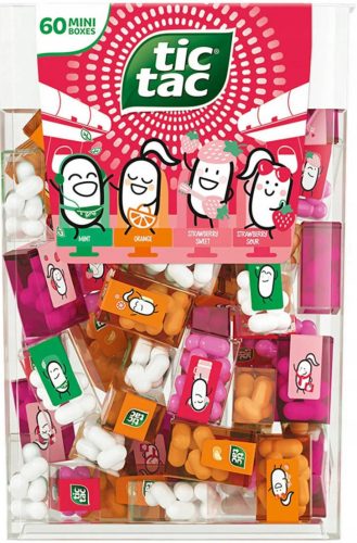 Tic Tac Travels: Erfrischende Erdbeer-Bonbons in praktischer Minipackung, 60 Stück
